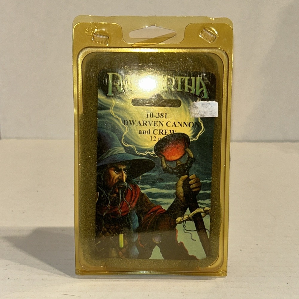 Ral Partha 10-381 Dwarven Cannon & Crew‎ (Engines of War) Dwarf Artillery Gun A1